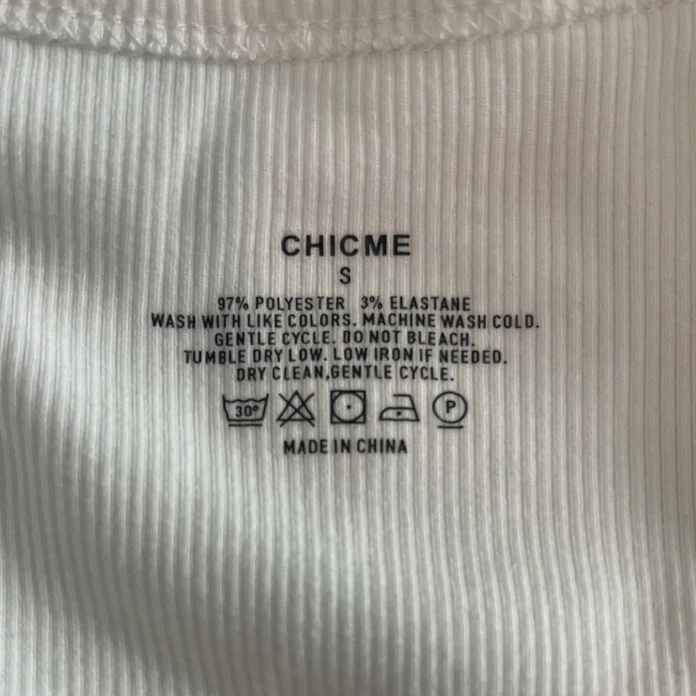 Classic Women's Tank Tops - White and Brown by Chicme - Picture 3 of 3